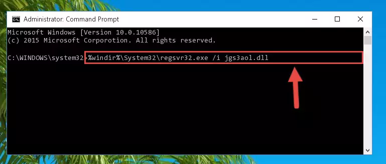 Uninstalling the Jgs3aol.dll library from the system registry
