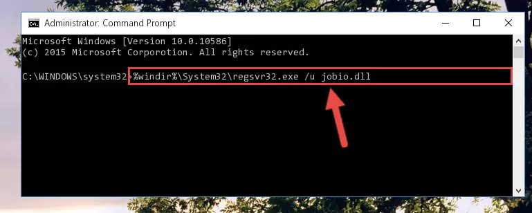 Creating a new registry for the Jobio.dll file