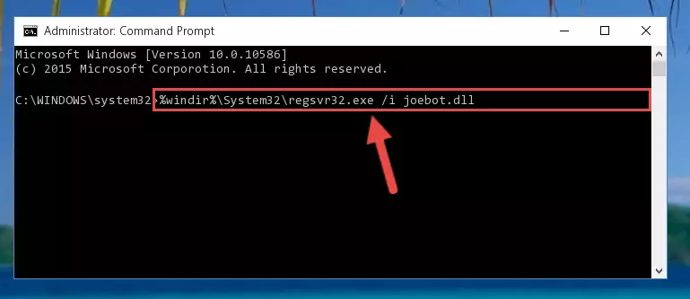 Deleting the Joebot.dll file's problematic registry in the Windows Registry Editor