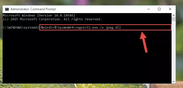 Reregistering the Jpeg.dll library in the system (for 64 Bit)