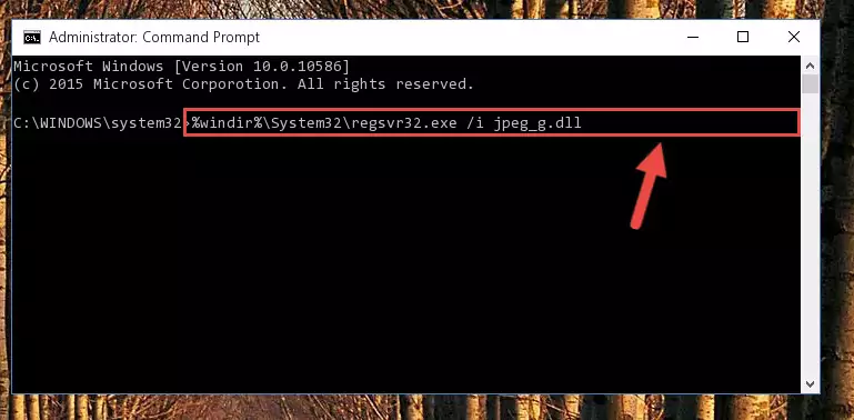 Deleting the damaged registry of the Jpeg_g.dll