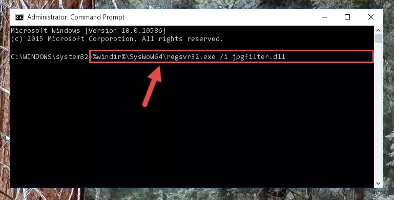 Uninstalling the Jpgfilter.dll library's broken registry from the Registry Editor (for 64 Bit)