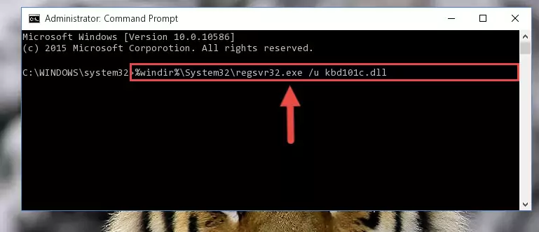 Creating a new registry for the Kbd101c.dll file