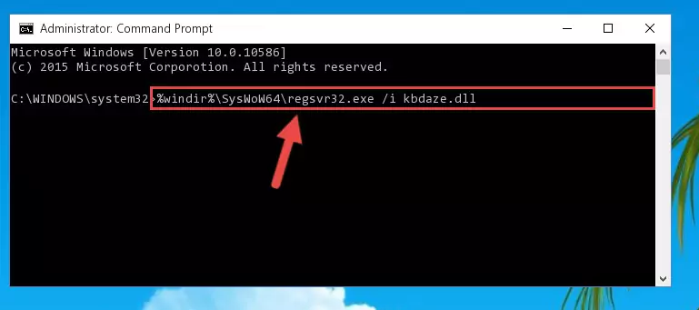 Uninstalling the broken registry of the Kbdaze.dll file from the Windows Registry Editor (for 64 Bit)