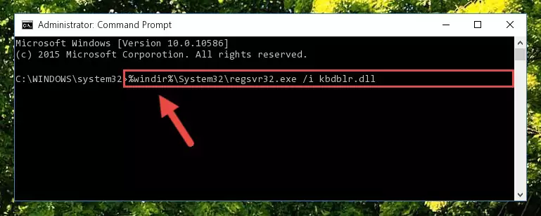 Cleaning the problematic registry of the Kbdblr.dll file from the Windows Registry Editor