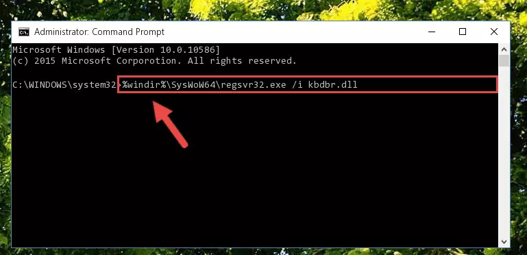 Uninstalling the broken registry of the Kbdbr.dll library from the Windows Registry Editor (for 64 Bit)