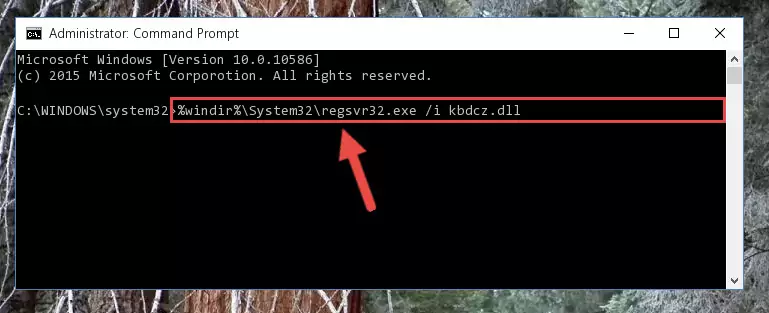 Reregistering the Kbdcz.dll library in the system (for 64 Bit)