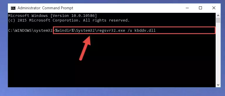 Creating a new registry for the Kbddv.dll library in the Windows Registry Editor