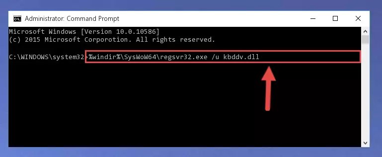 Reregistering the Kbddv.dll library in the system (for 64 Bit)