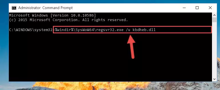 Reregistering the Kbdheb.dll library in the system (for 64 Bit)