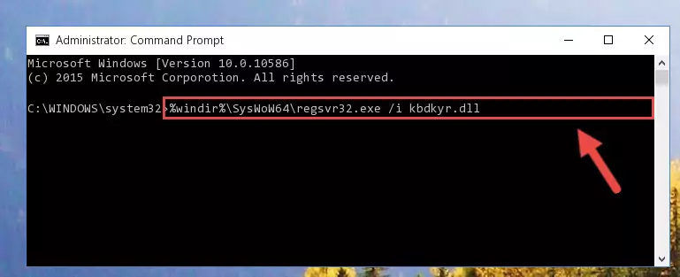 Uninstalling the damaged Kbdkyr.dll file's registry from the system (for 64 Bit)