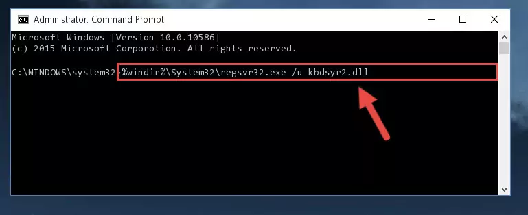 Creating a new registry for the Kbdsyr2.dll library in the Windows Registry Editor