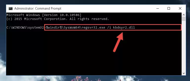Uninstalling the broken registry of the Kbdsyr2.dll library from the Windows Registry Editor (for 64 Bit)