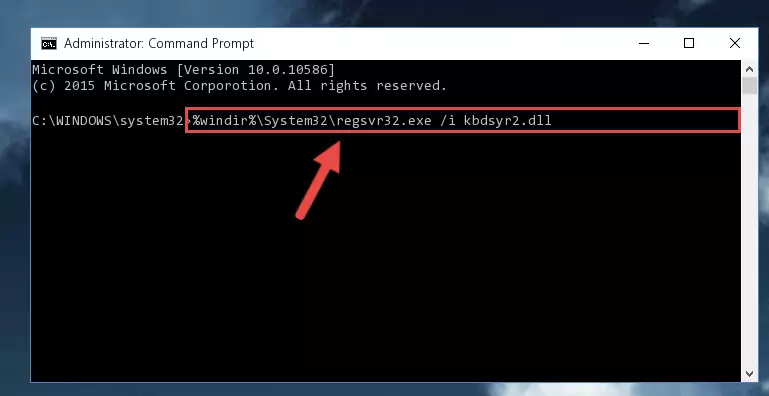 Cleaning the problematic registry of the Kbdsyr2.dll library from the Windows Registry Editor
