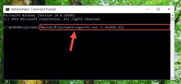 Reregistering the Kbdth3.dll file in the system (for 64 Bit)
