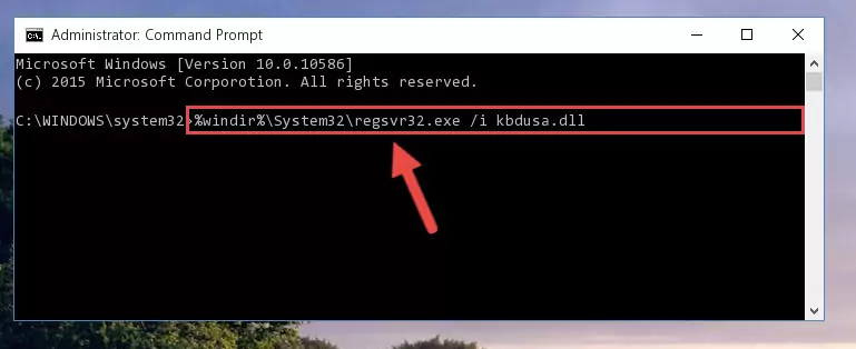 Reregistering the Kbdusa.dll library in the system (for 64 Bit)