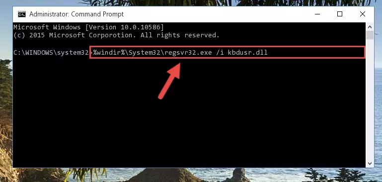 Cleaning the problematic registry of the Kbdusr.dll file from the Windows Registry Editor