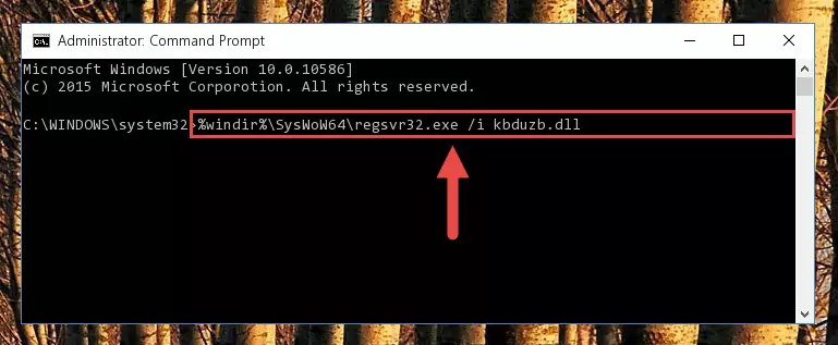 Uninstalling the Kbduzb.dll library's broken registry from the Registry Editor (for 64 Bit)