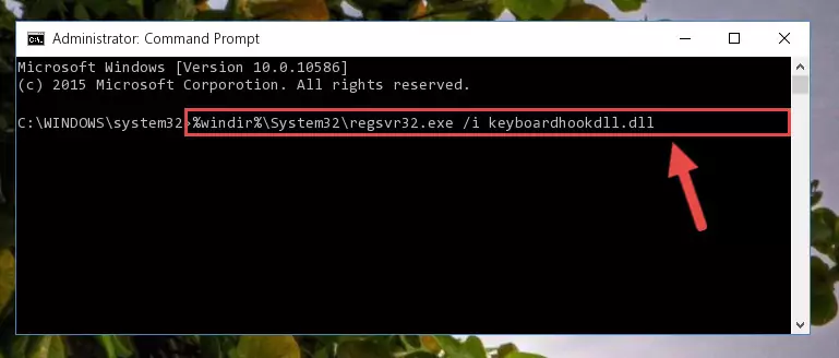 Cleaning the problematic registry of the Keyboardhookdll.dll file from the Windows Registry Editor