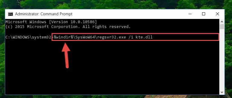 Uninstalling the Kte.dll library's problematic registry from Regedit (for 64 Bit)