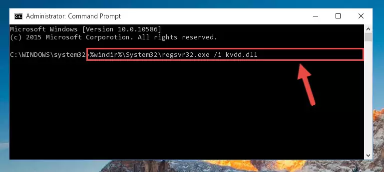 Cleaning the problematic registry of the Kvdd.dll library from the Windows Registry Editor