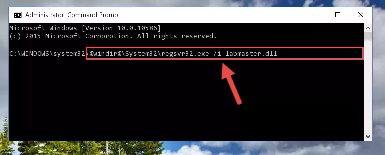 Uninstalling the Labmaster.dll library from the system registry