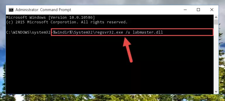 Creating a new registry for the Labmaster.dll library in the Windows Registry Editor