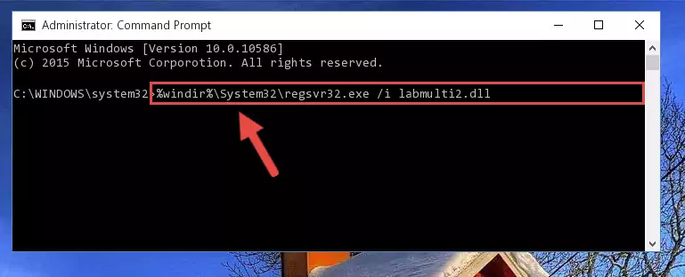 Cleaning the problematic registry of the Labmulti2.dll file from the Windows Registry Editor