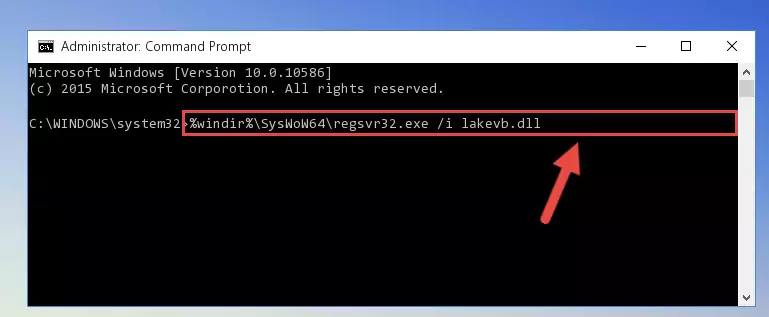 Cleaning the problematic registry of the Lakevb.dll file from the Windows Registry Editor
