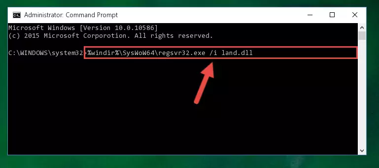 Uninstalling the Land.dll file's problematic registry from Regedit (for 64 Bit)