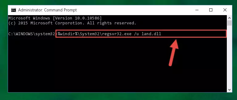Creating a new registry for the Land.dll file