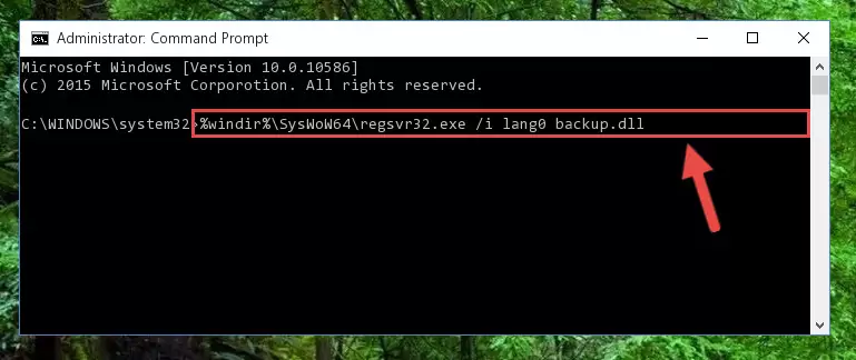 Uninstalling the Lang0 backup.dll file's broken registry from the Registry Editor (for 64 Bit)