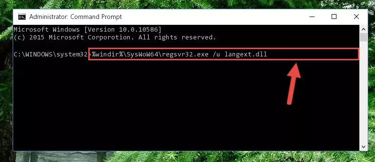 Creating a clean registry for the Langext.dll library (for 64 Bit)