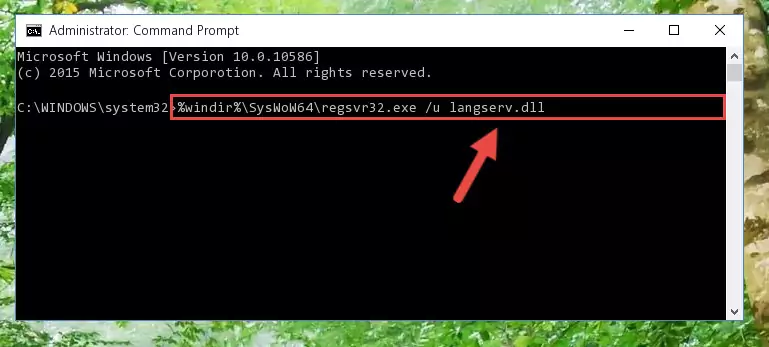 Creating a clean and good registry for the Langserv.dll file (64 Bit için)