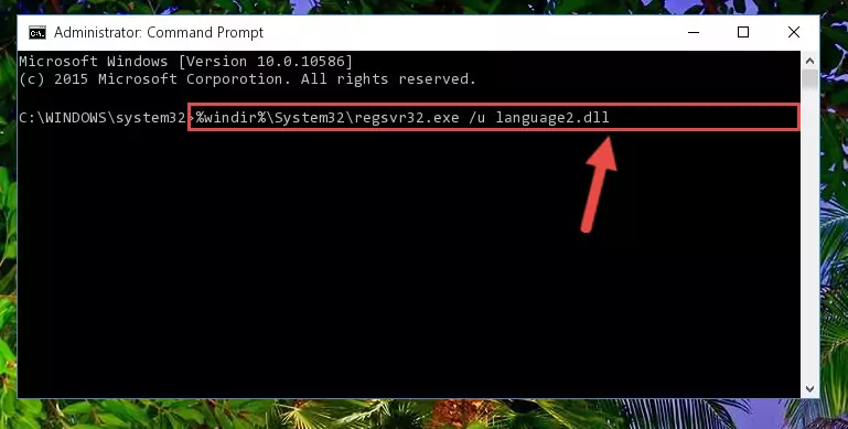 Making a clean registry for the Language2.dll library in Regedit (Windows Registry Editor)