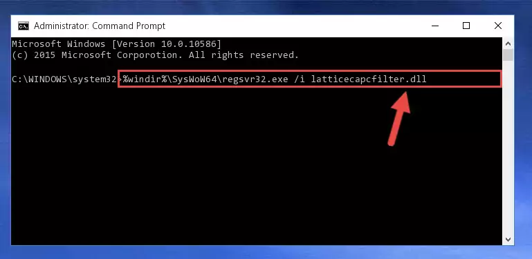 Uninstalling the Latticecapcfilter.dll library's problematic registry from Regedit (for 64 Bit)