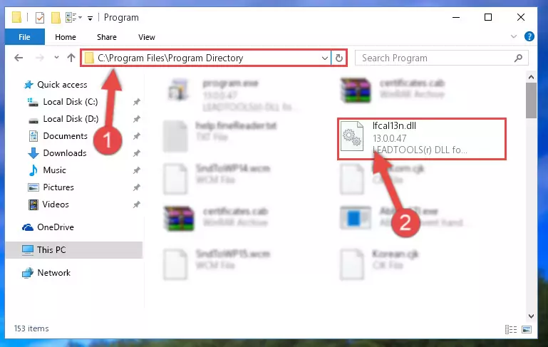 Uninstalling the Lfcal13n.dll file's broken registry from the Registry Editor (for 64 Bit)