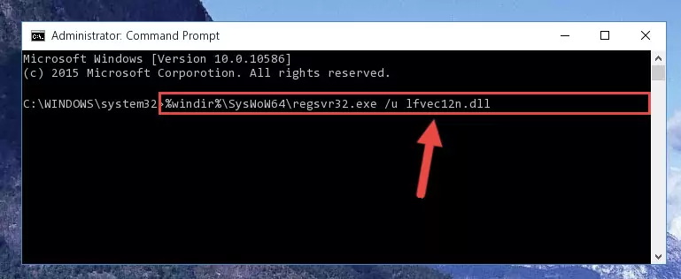 Creating a clean registry for the Lfvec12n.dll file (for 64 Bit)