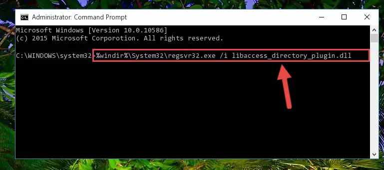 Uninstalling the Libaccess_directory_plugin.dll file from the system registry