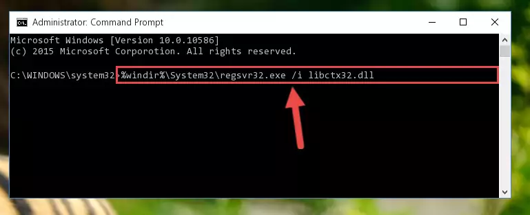 Uninstalling the Libctx32.dll file from the system registry