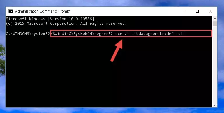 Uninstalling the Libdatageometrydefn.dll file's problematic registry from Regedit (for 64 Bit)