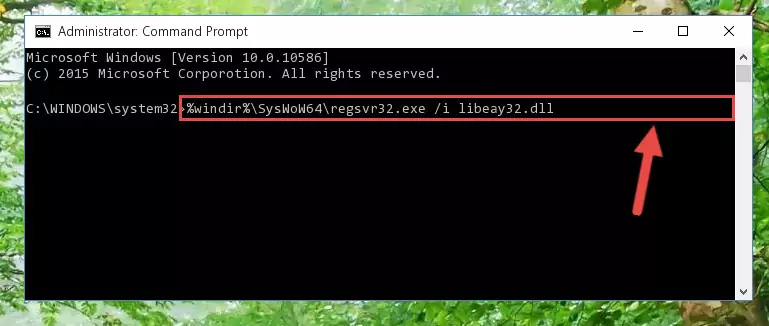 Deleting the Libeay32.dll library's problematic registry in the Windows Registry Editor