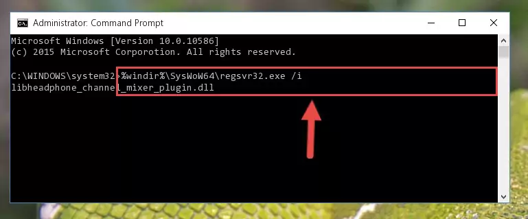 Uninstalling the Libheadphone_channel_mixer_plugin.dll file from the system registry