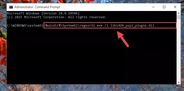 Uninstalling the Libi420_yuy2_plugin.dll file from the system registry