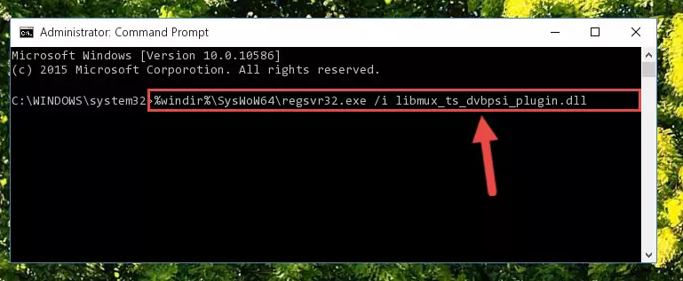 Cleaning the problematic registry of the Libmux_ts_dvbpsi_plugin.dll file from the Windows Registry Editor