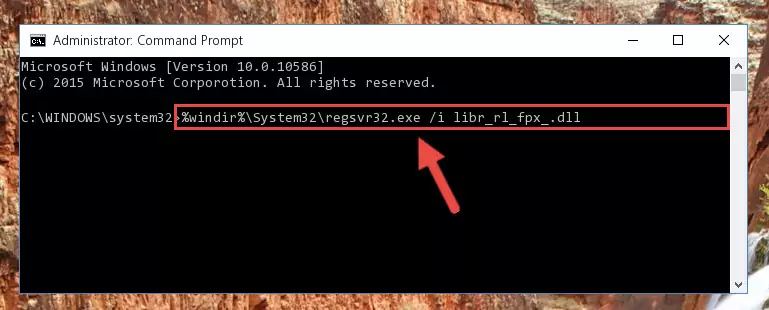 Deleting the damaged registry of the Libr_rl_fpx_.dll