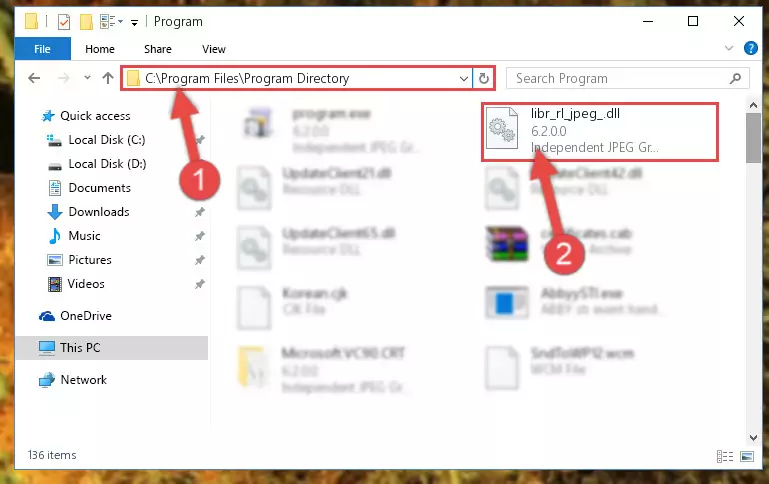 Uninstalling the Libr_rl_jpeg_.dll library's problematic registry from Regedit (for 64 Bit)