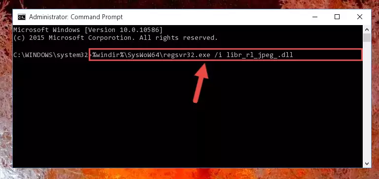 Deleting the Libr_rl_jpeg_.dll library's problematic registry in the Windows Registry Editor