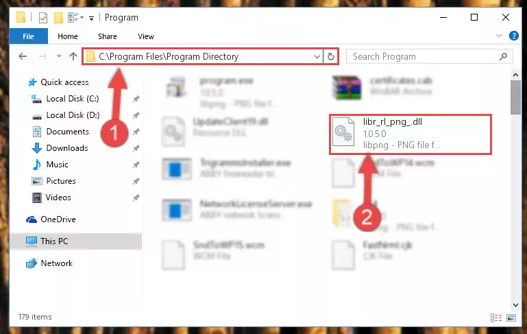 Uninstalling the Libr_rl_png_.dll library's broken registry from the Registry Editor (for 64 Bit)