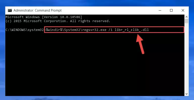 Deleting the damaged registry of the Libr_rl_zlib_.dll
